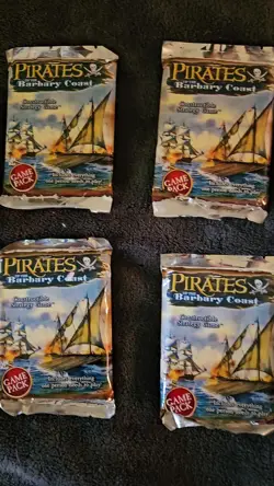 Pirates Of The Barbary Coast Cards (6 Packs) & Mysterious Islands (1 Pack)*READ* - Image 2