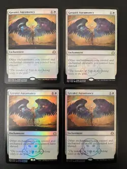 MTG- Greater Auramancy x4 - Judge Promo FOIL - Image 1