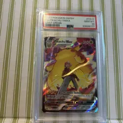 Pokemon Pikachu VMAX TG17/TG30 Lost Origin Trainer Gallery Full Art Holo PSA 10 - Image 3