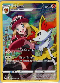 Braixen TG01/TG30 SWSH12: Silver Tempest Trainer Gallery - Pokemon Card - NM - Image 1