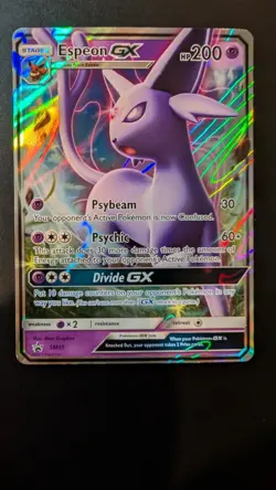 Pokemon Espeon GX Full Art Holo SM Promo SM35 200 HP Psychic GX - Image 1