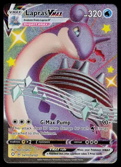 Pokemon Card - Lapras VMAX Shining Fates SV111/SV122 Shiny Holo Rare - Image 1