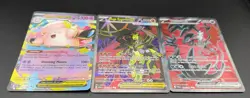 Pokemon 3 Card Lot Mega Clefable EX, Mega Zygarde EX, Yveltal EX Perfect Order - Image 1