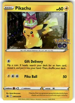 Pikachu SWSH234 Promo SWSH Black Star Pokemon NM - Image 1