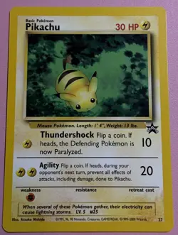 PIKACHU 27 PROMO WIZARDS BLACK STAR PROMOS POKEMON LP/NM - Image 1