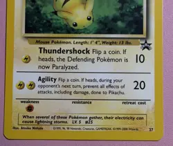 PIKACHU 27 PROMO WIZARDS BLACK STAR PROMOS POKEMON LP/NM - Image 3