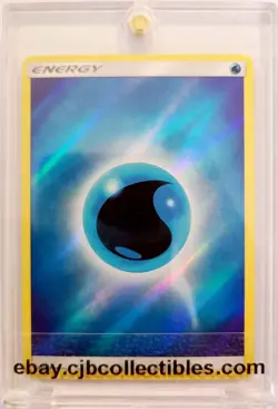 Pokemon WATER ENERGY 2017 Unnumbered Reverse Holo Sun & Moon - Light Play 🍒 - Image 1