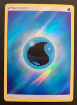 Pokemon WATER ENERGY 2017 Unnumbered Reverse Holo Sun & Moon - Light Play 🍒 - Image 4