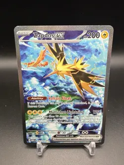 Zapdos ex 202/165 Sv: Scarlet & Violet Pokemon 151 SIR Special Illustration Rare - Image 1