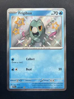 Frigibax 128/091 Pokemon TCG Sv: Paldean Fates Shiny Rare Holofoil - Image 1