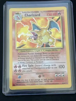Pokemon TCG Charizard Base Set 4/102 Holo Unlimited Holo Rare - Image 2