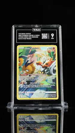2023 Pokemon Sword & Shield Black Star Promos Galarian Zapdos #SWSH283 TAG 9 - Image 1