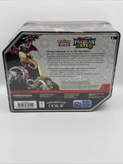 Pokemon Scarlet & Violet Paldean Fates Tin Charizard ex Original release 5 packs - Image 4