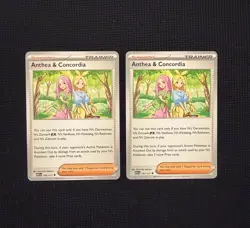 Anthea And Concordia 182/217 ASCENDED HEROES (LOT OF 2) NM Pokemon - Image 1