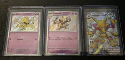 Abra & Kadabra & Alakazam ex Paldean Fates Shiny/Baby Rares POKEMON NM - Image 1