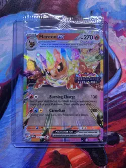 Flareon ex 014/131 - Prismatic evolutions STAMPED Promo -SEALED- Pokemon TCG- NM - Image 1