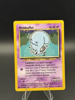 Pokemon Wobbuffet 35/75 Neo Discovery Rare WOTC 2001 Vintage NM - Image 1