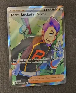 Pokemon TCG Team Rockets Petrel SV Destined Rivals Ultra Rare Full Art - Image 1