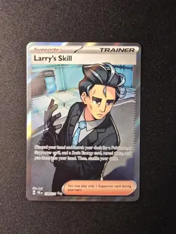 2025 Pokemon Scarlet Violet Prismatic Evolutions Larry's Skill Holo #139/131 - Image 2