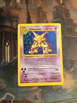 Alakazam #1 / 102 Base Set SHADOWLESS Holo - LP - Pokemon 1999 TCG WOTC Vintage - Image 1