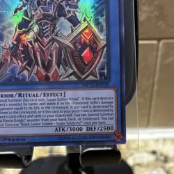 Yu-Gi-Oh! Black Luster Soldier - Super Soldier Ultra Rare 1st Ed MP16-EN136 - Image 5