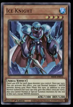 Ice Knight BROL-EN014 Ultra Rare Yu-Gi-Oh 1st Edition Near Mint - Image 1