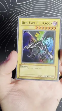 1st Edition SDJ-001 Red-Eyes B. Dragon Ultra Rare VLP LP Holo English NA - Image 2