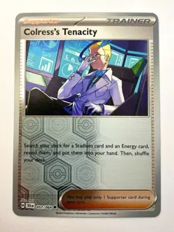Colress's Tenacity - Reverse Holo - Shrouded Fable 057/064 Pokemon Card NM - Image 1