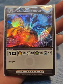 Chaotic 87/232 Allmageddon Super Rare Ripple Holo Foil Attack Card - Image 1