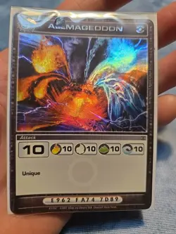 Chaotic 87/232 Allmageddon Super Rare Ripple Holo Foil Attack Card - Image 2