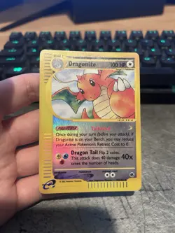 Pokemon Dragonite Expedition Base Set 043/165 Reverse Holo Rare 100 HP Card TCG - Image 1