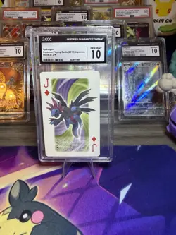 2012 Pokemon Playing Cards Black 2 Deck Hydreigon Jack of Diamonds CGC 10 - Image 1