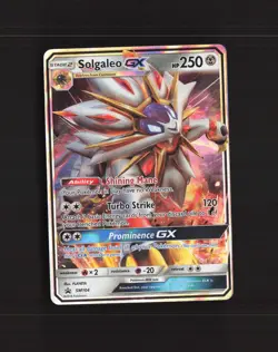 Solgaleo GX SM104 Sun & Moon Black Star Promo Holo Pokemon Card MP - Image 1