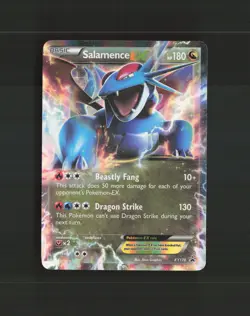 Salamence EX XY170 XY Black Star Promo Holo Pokemon Card LP - Image 1
