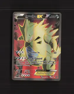 Tyranitar EX 91/98 Ancient Origins Full Art Ultra Rare Holo Pokemon Card LP+ - Image 1