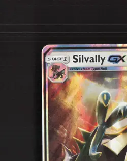 Silvally GX SM91 Sun & Moon Black Star Promo Holo Pokemon Card DMG - Image 3
