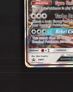 Silvally GX SM91 Sun & Moon Black Star Promo Holo Pokemon Card DMG - Image 5