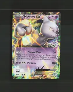Mewtwo EX XY183 XY Black Star Promo Holo Pokemon Card LP - Image 1