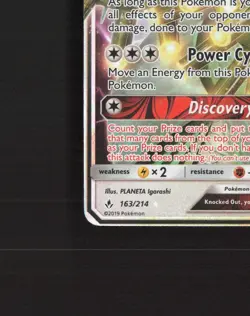 Celesteela GX 163/214 Unbroken Bonds Ultra Rare Holo Pokemon Card MP - Image 5