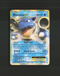 Blastoise EX 21/108 Evolutions Ultra Rare Holo Pokemon Card DMG - Image 1