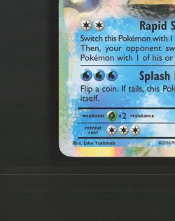 Blastoise EX 21/108 Evolutions Ultra Rare Holo Pokemon Card DMG - Image 5