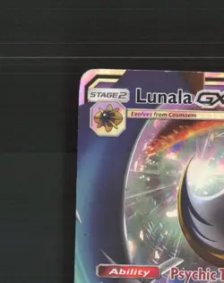 Lunala GX SM17 Sun & Moon Black Star Promo Holo Pokemon Card MP - Image 3