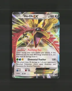 Ho Oh EX 92/122 Breakpoint Ultra Rare Holo Pokemon Card LP+ - Image 1