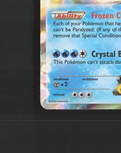 Aurorus EX XY102 XY Black Star Promo Holo Pokemon Card DMG - Image 5