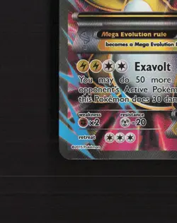 Mega M Ampharos EX 88/98 Ancient Origins Full Art Ultra Rare Pokemon Card LP - Image 5