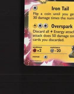 Pikachu EX XY84 XY Black Star Promo Holo Pokemon Card LP - Image 5