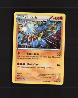 Lucario XY140 XY Black Star Promo Holo Pokemon Card LP+ - Image 1