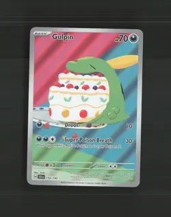 Gulpin 154/142 Stellar Crown Full Art Ultra Rare Holo Pokemon Card NM - Image 1