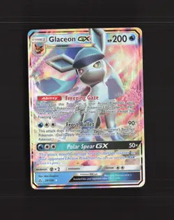 Glaceon GX 39/156 Ultra Prism Ultra Rare Holo Pokemon Card LP - Image 1