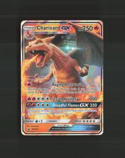 Charizard GX SM195 Sun & Moon Black Star Promo Holo Pokemon Card MP - Image 1